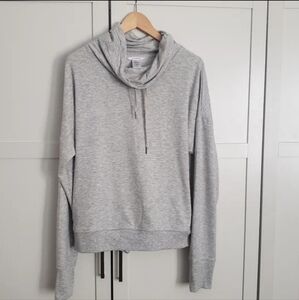 Jockey  Women's Grey Cowl Neck Light Pullover Sweater Large